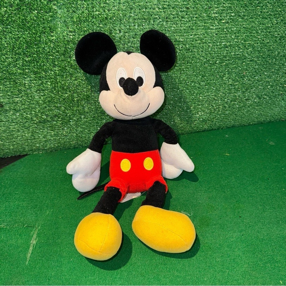 Disney Mickey Mouse Plush - Black, Red, Yellow